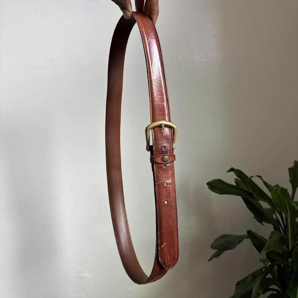 Vintage 90s Coach Brown Leather Belt‎ Size 42/105cm - Picture 2 of 5